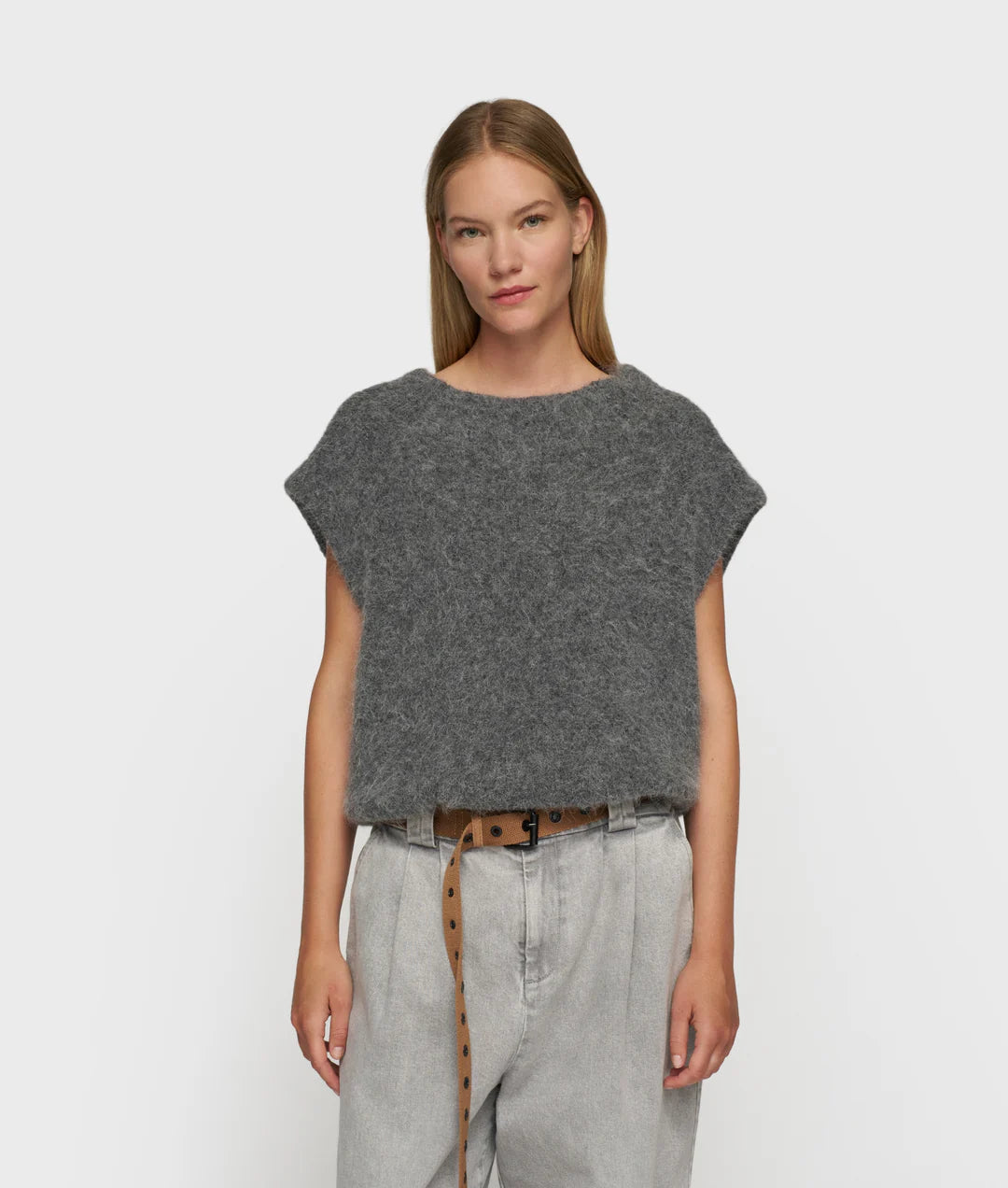 10DAYS | Ballon Hairy Knit Top - Antra Mele
