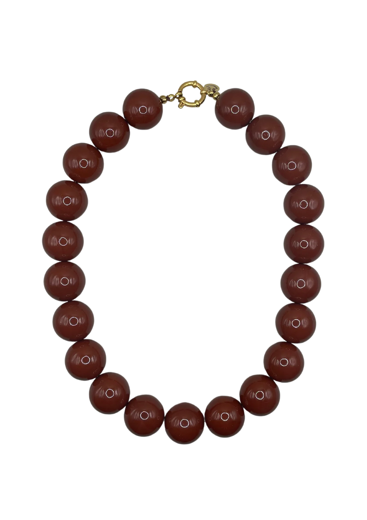 Bonnie Studios | Wilma Necklace - Rood/Bruin/Blauw/Soft Pink/Roze