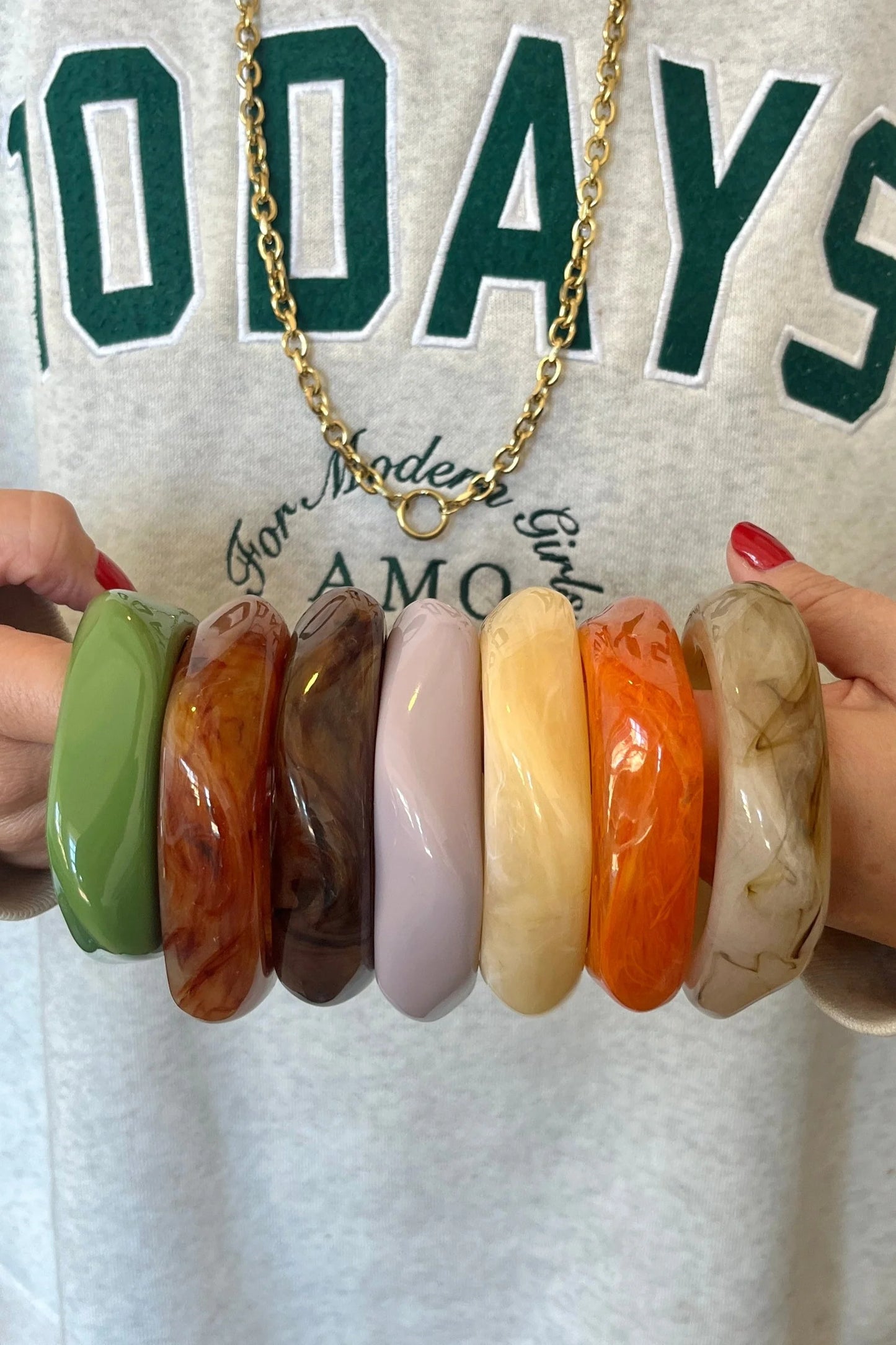 Bonnie Studios | Resin Bracelet Big - Paars