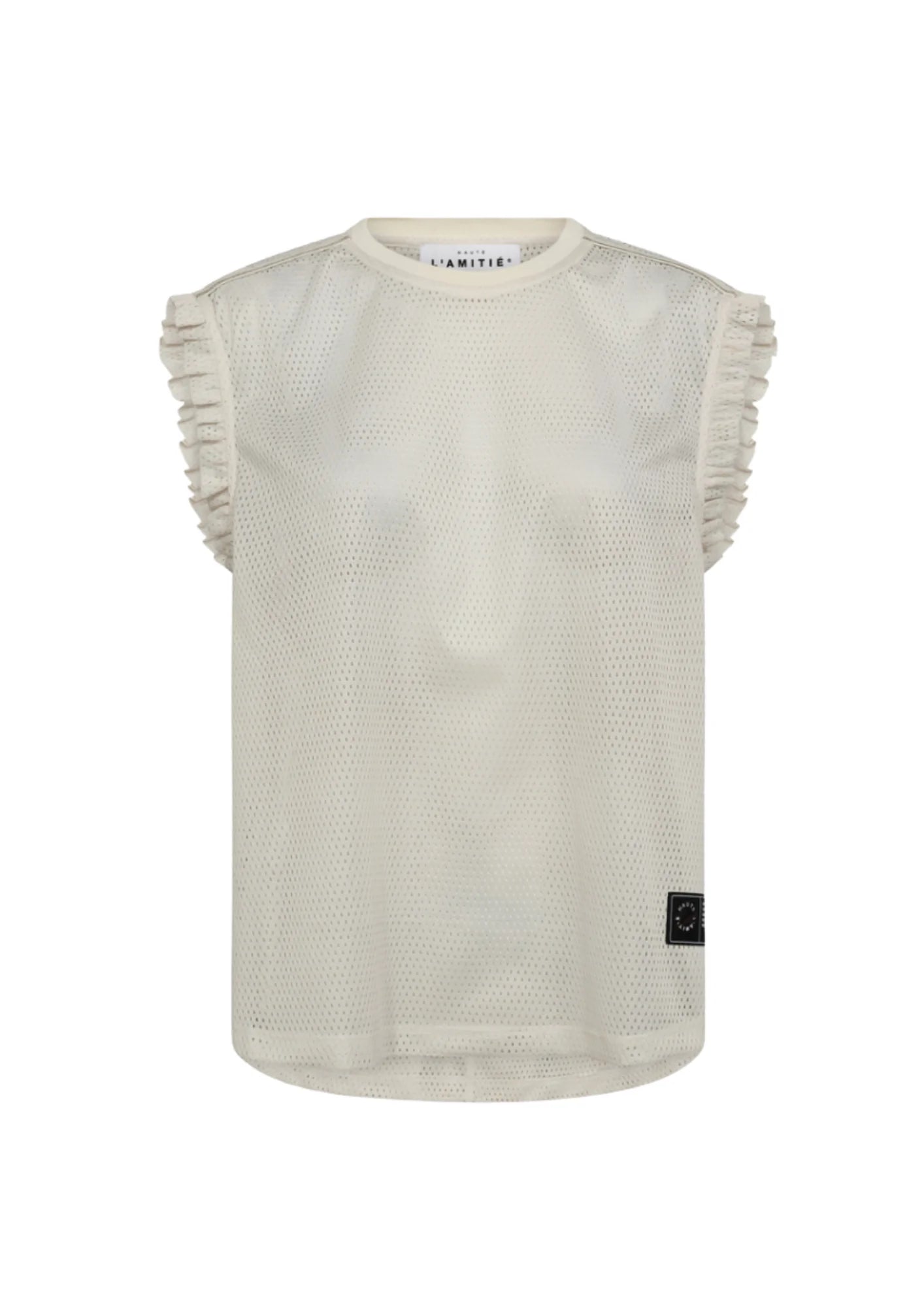 HAUTE L'AMITIÉ | Drift Frill Sports Top - Pearl (HL10106)