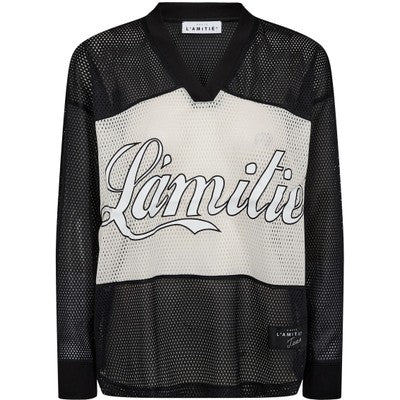 Haute L'Amitié | Drift Mix Logo Blouse - Black (HL10323)