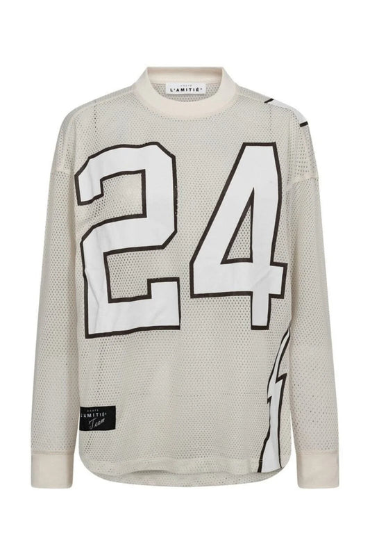 Haute L'Amitié | American Football Ls Tee - Pearl (HL10049)