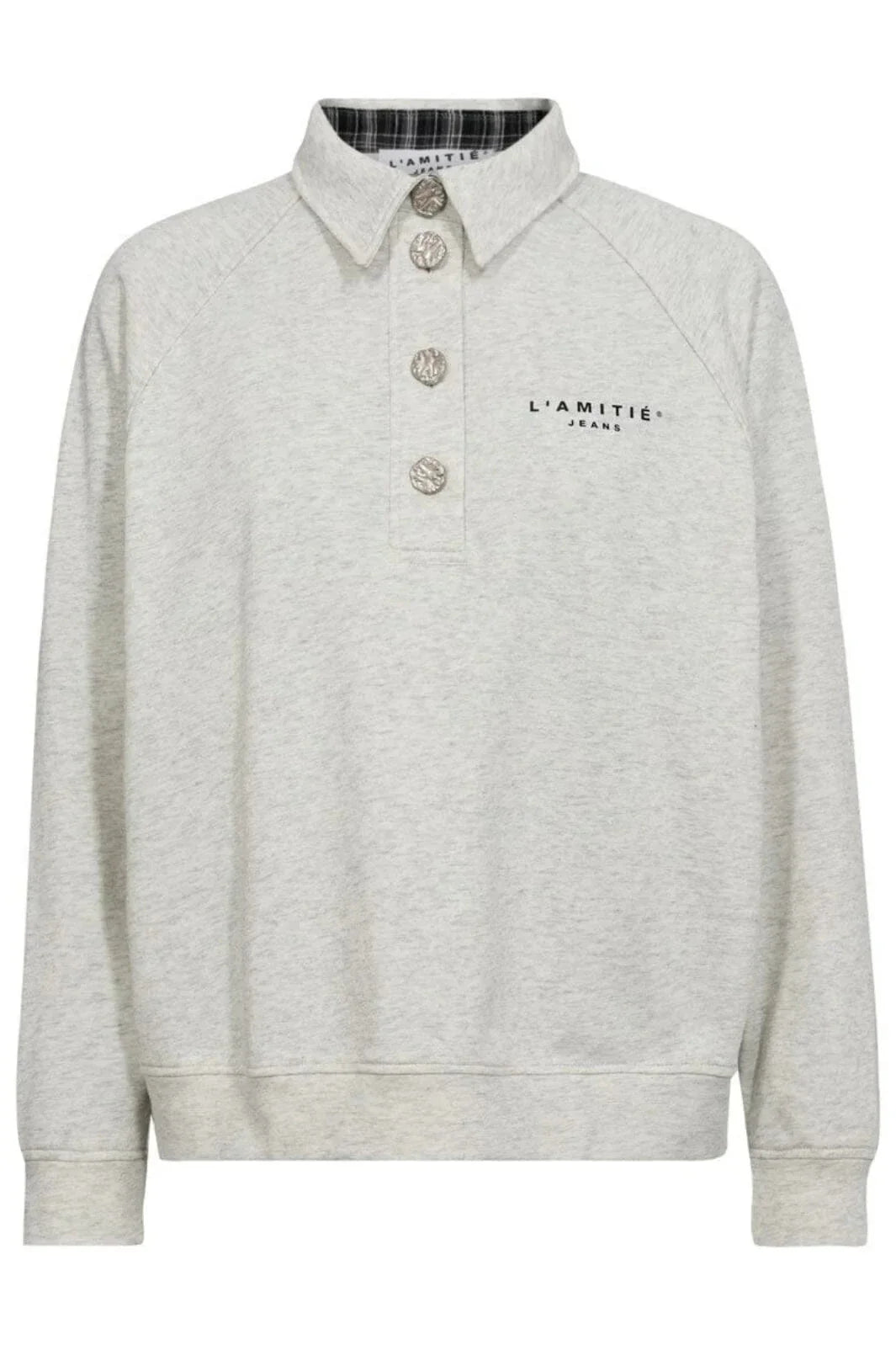 Haute L'Amitié | Polo Logo Sweat - Pearl Melange (HL10034)