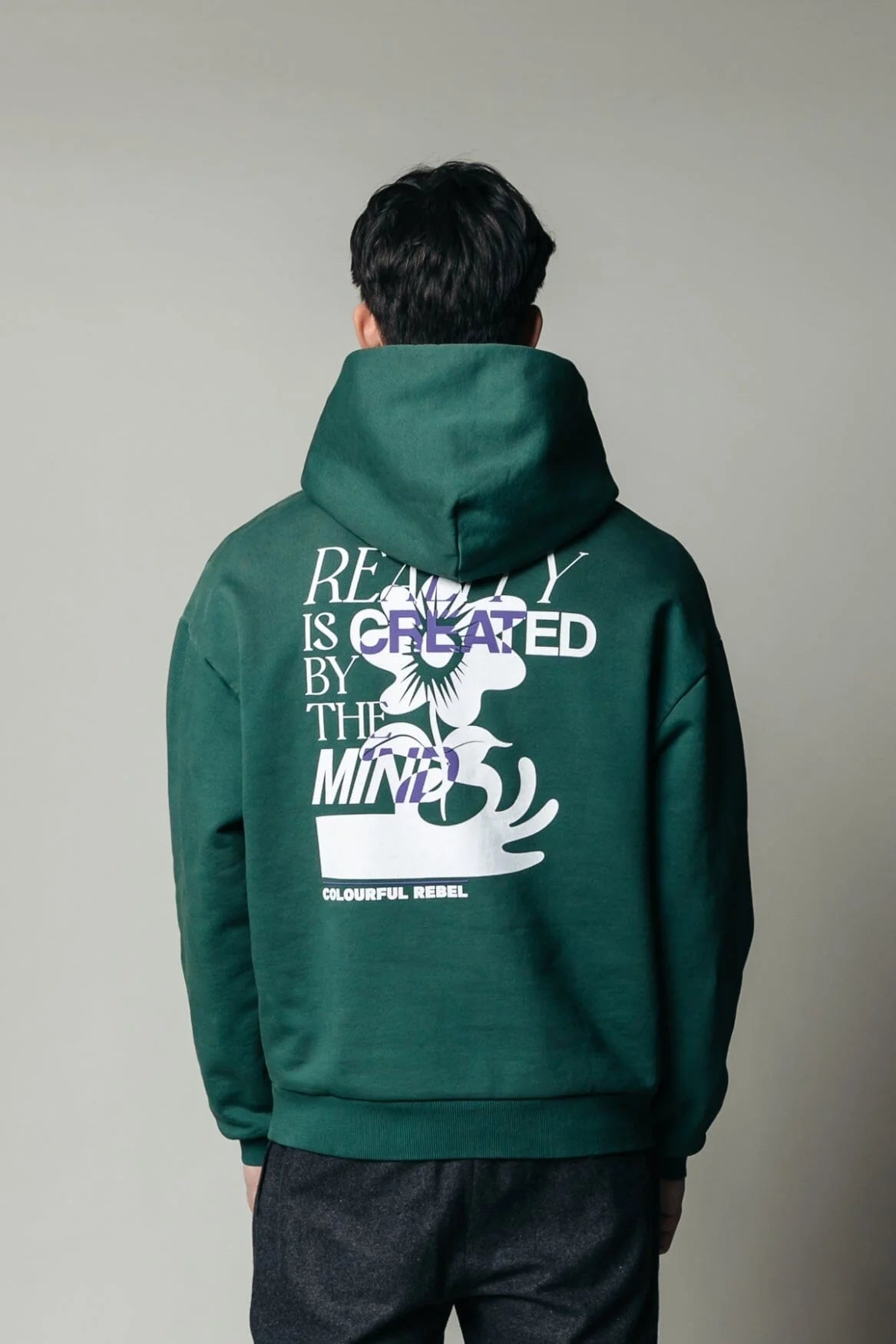 Colourful Rebel | Reality Hoodie | Dark green