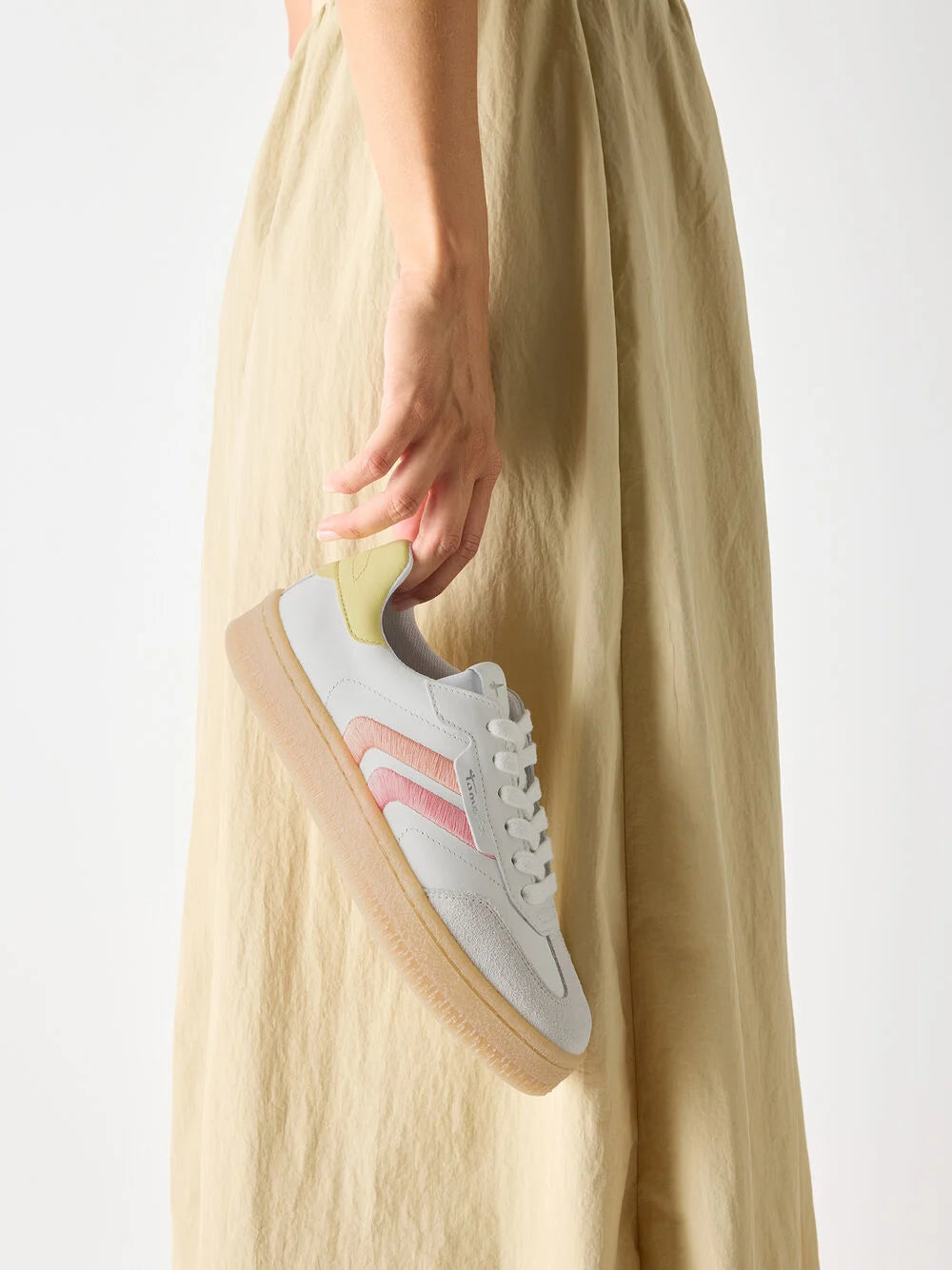 Tamaris | Sneaker Laag - Wit Leer (23723)