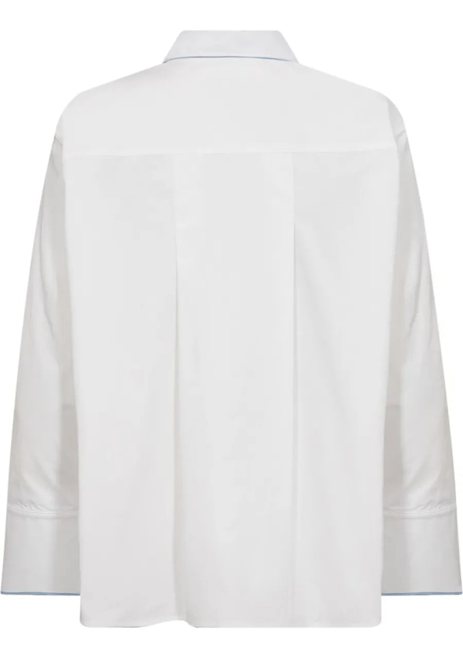 Co'Couture | DonnaCC Fold Cuff Shirt - White (35862)
