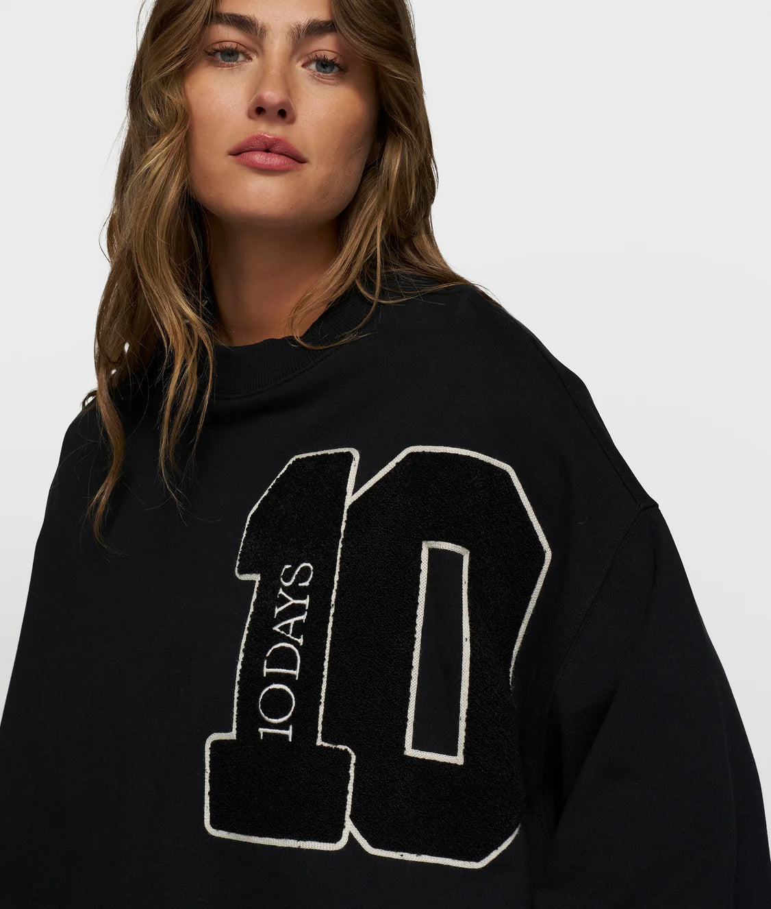 10Days | Baseball Sweater 10 - Zwart (20-807-5203)