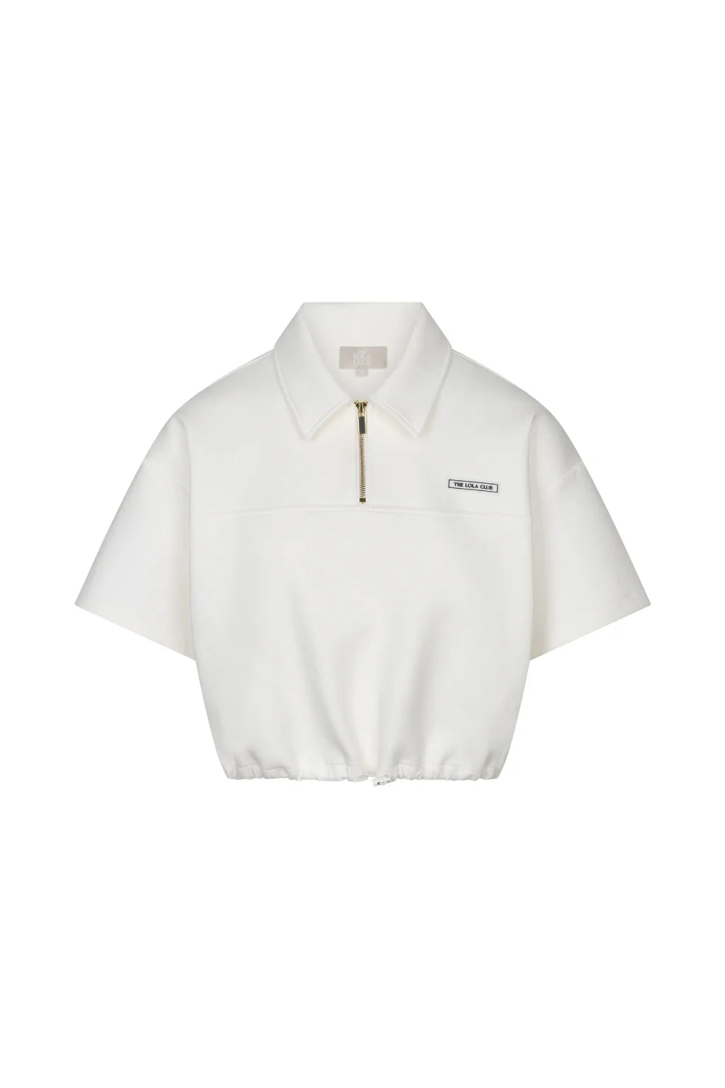 The Lola Club | Millie Polo Tee - Crispy White