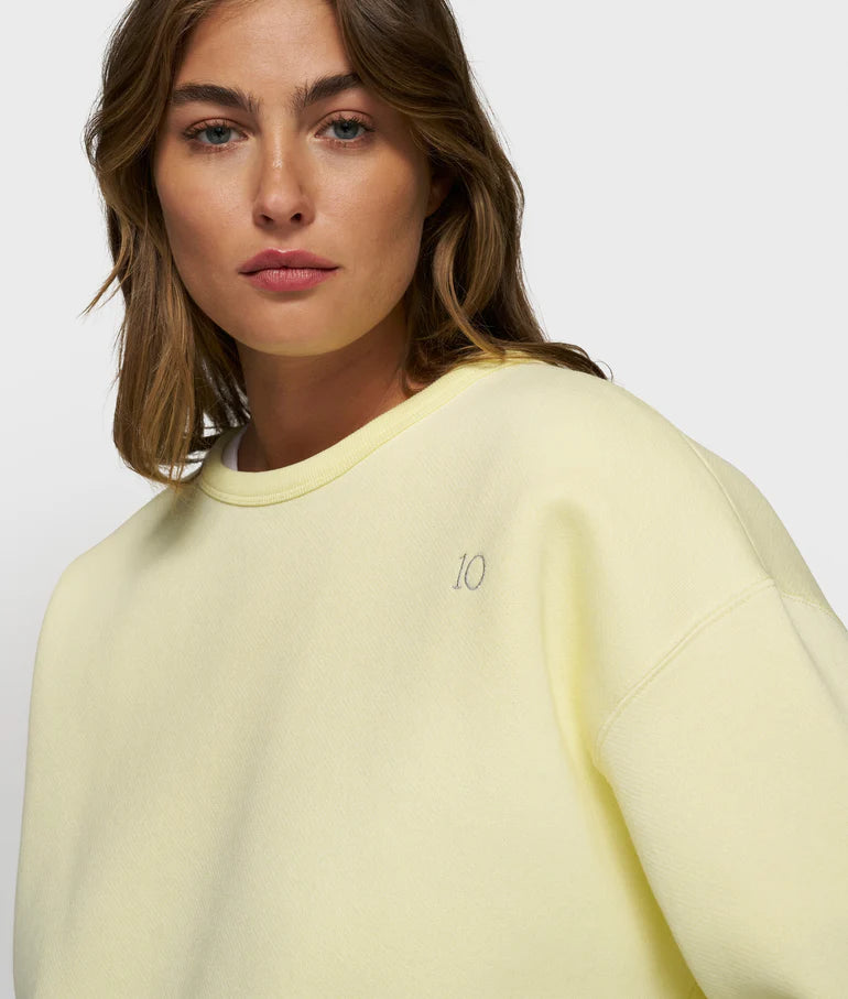10Days | Raw Edge Sweater - Pastel Yellow (20-808-5203)