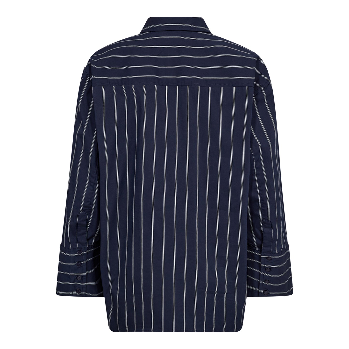 Co'couture | SebiCC Stripe Box Shirt - Navy (35626)
