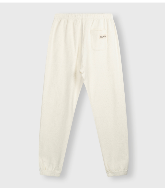 10Days | Broek Texture Fleece Jogger Ecru