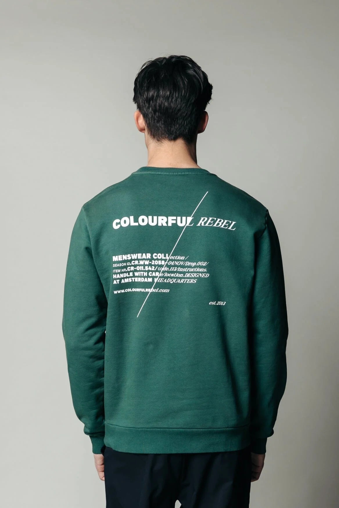 Colourful Rebel | Slash sweat | Dark green