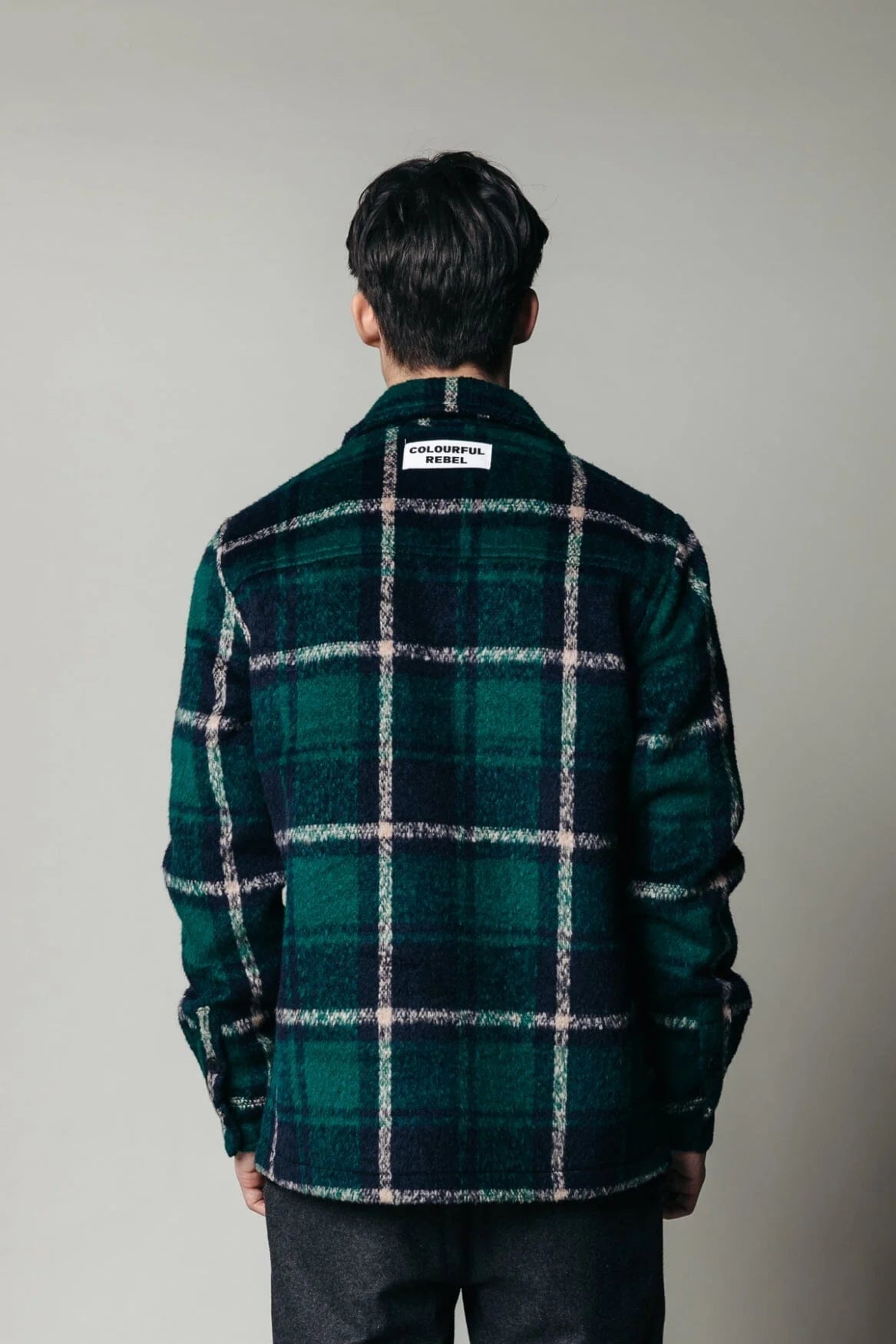 Colourful Rebel Walker check shirt - Dark green