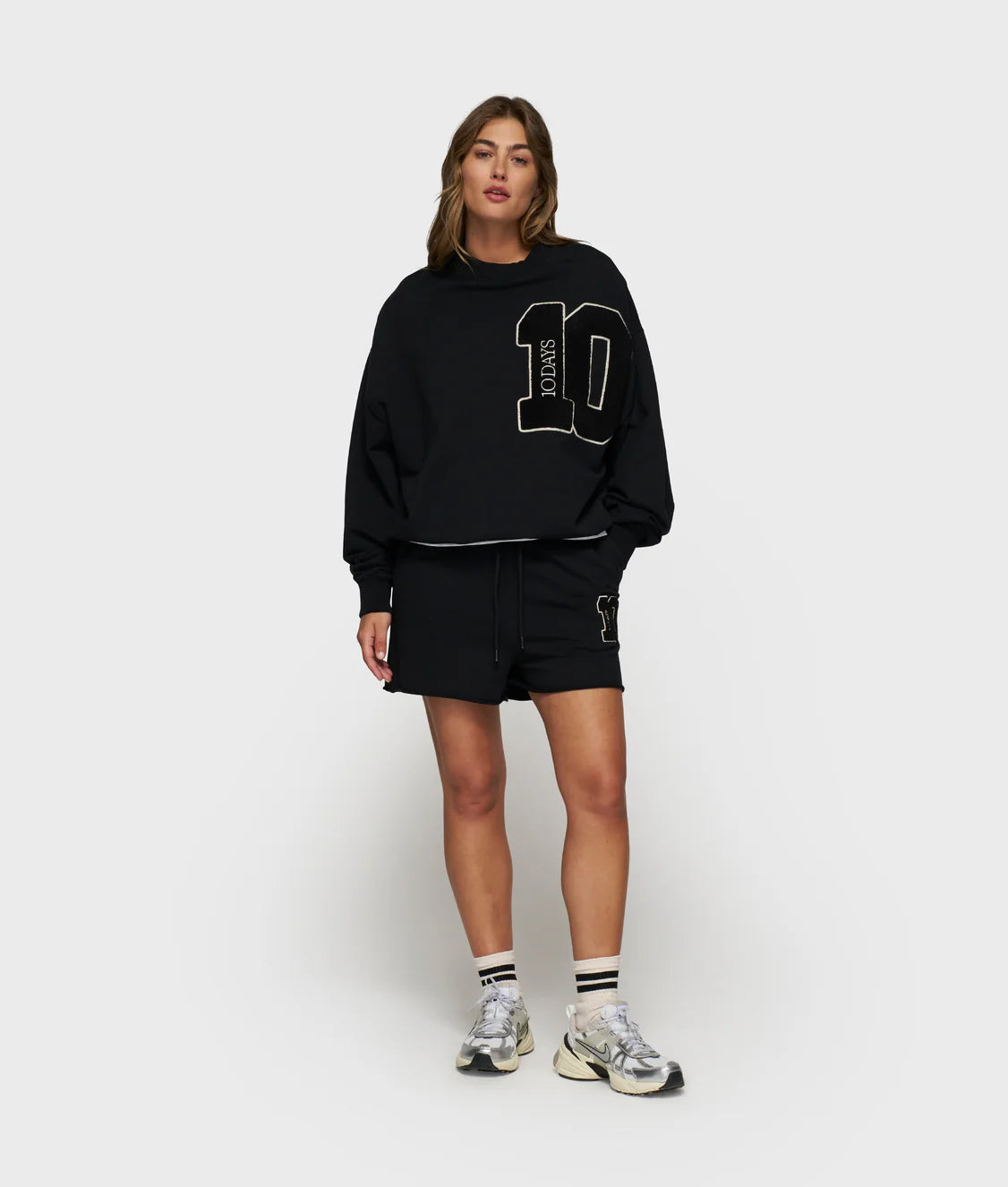 10Days | Baseball Sweater 10 - Zwart (20-807-5203)