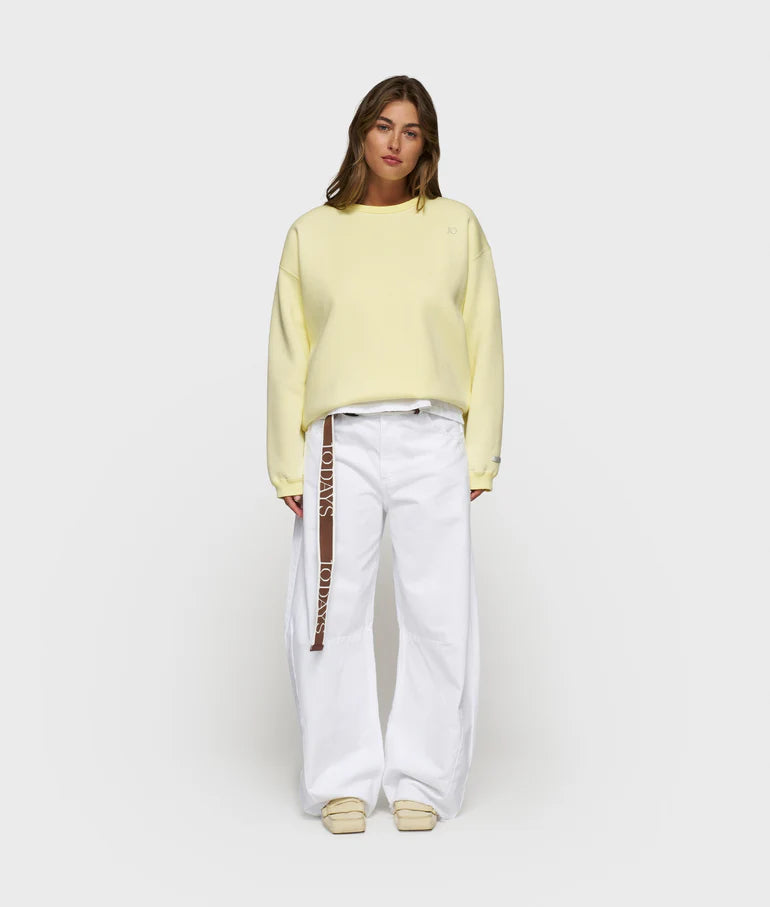 10Days | Raw Edge Sweater - Pastel Yellow (20-808-5203)