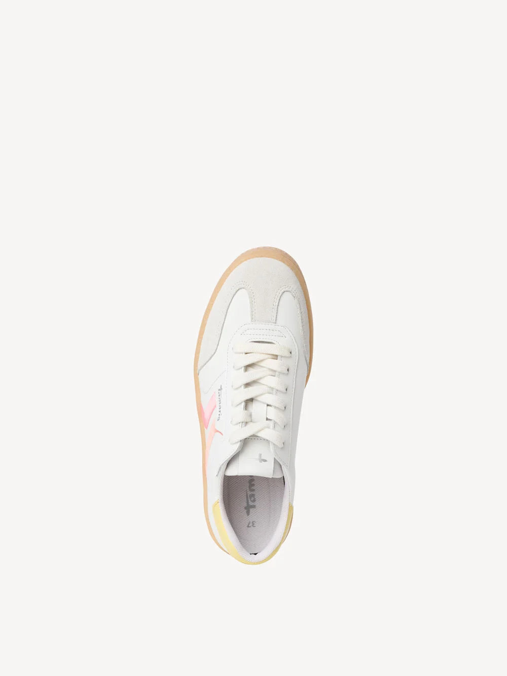 Tamaris | Sneaker Laag - Wit Leer (23723)