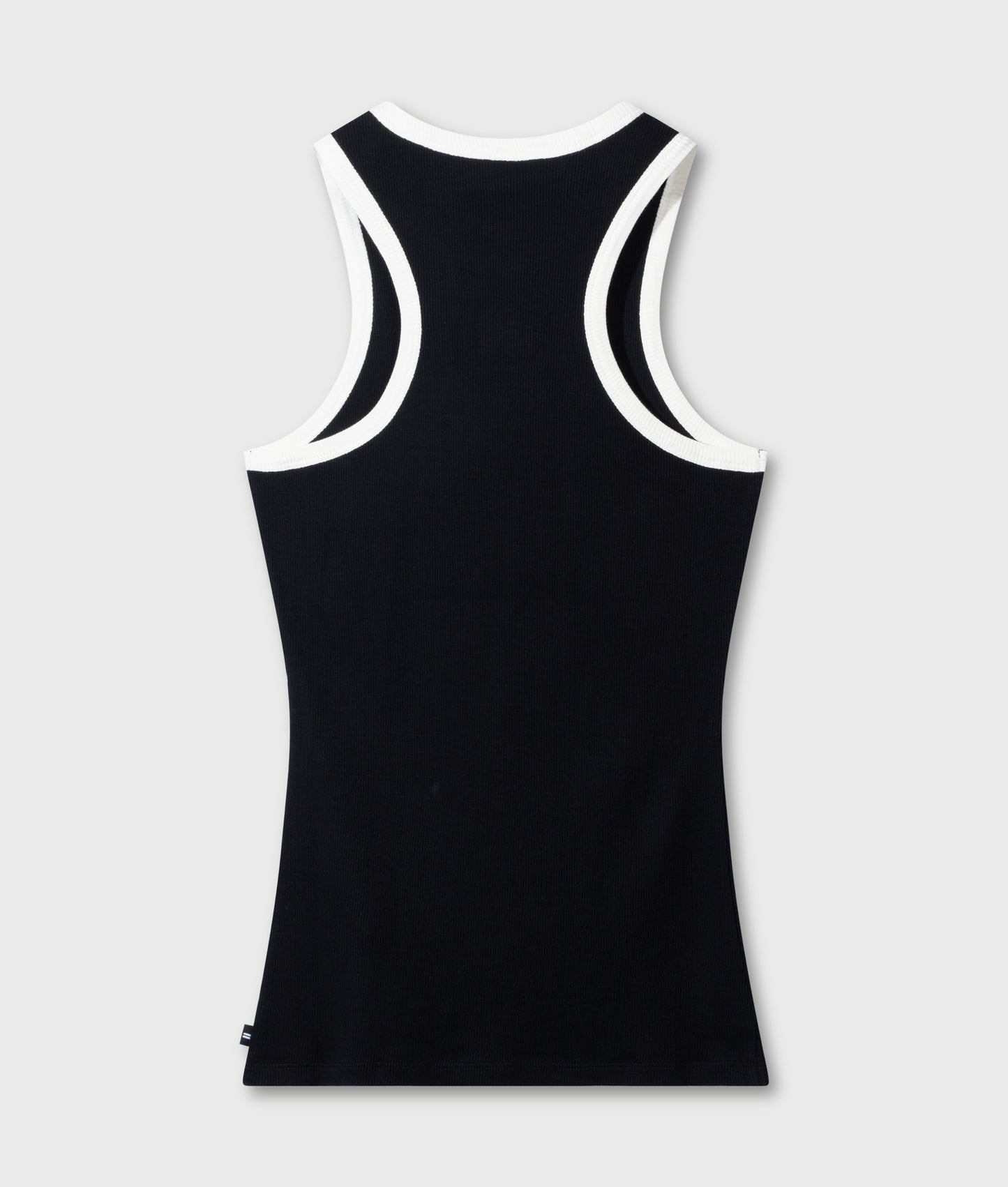 10Days | Tank Top Rib Contrast - Zwart (20-468-5201)