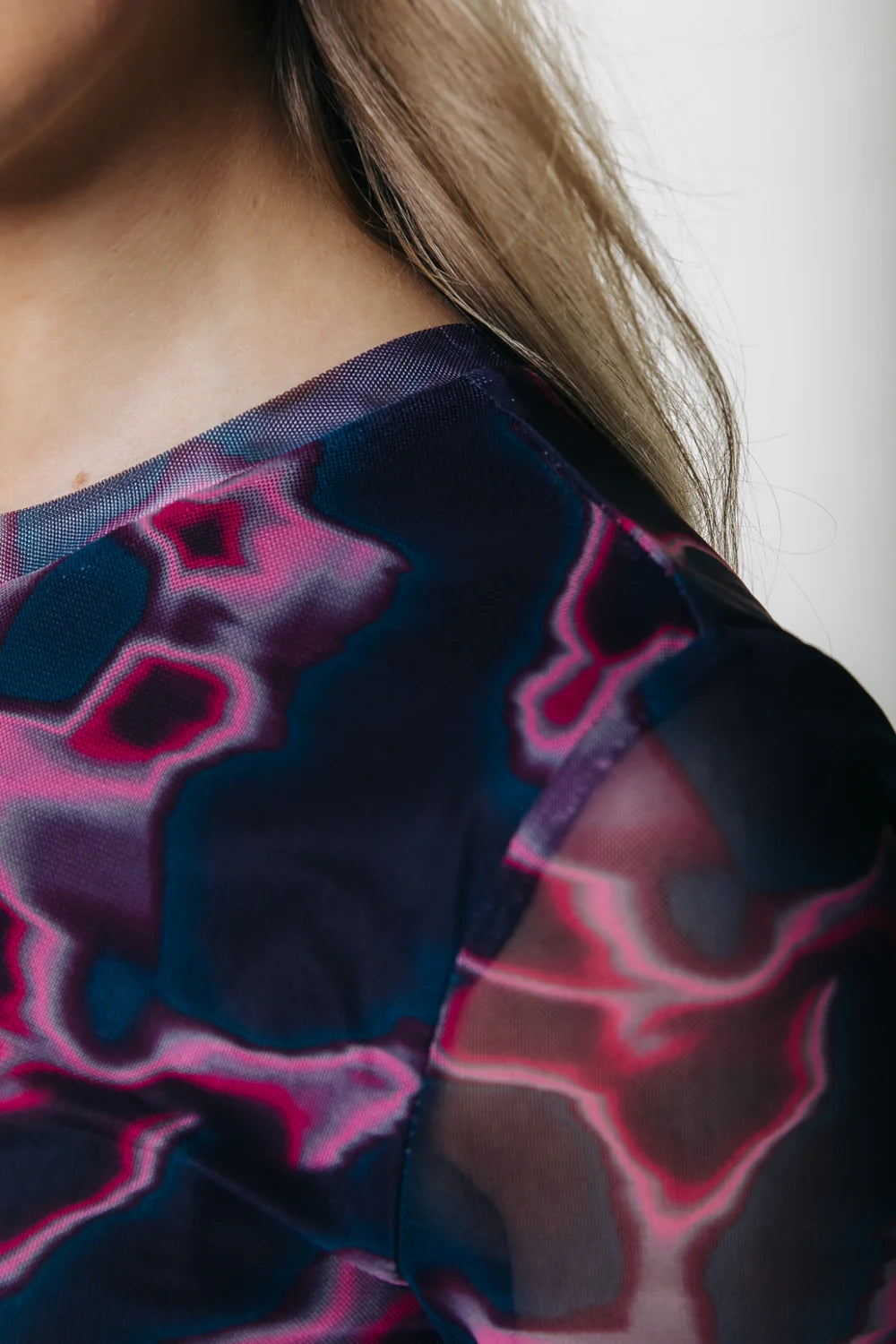 Colourful Rebel | Maude Swirl Mesh Dress - Multicolor