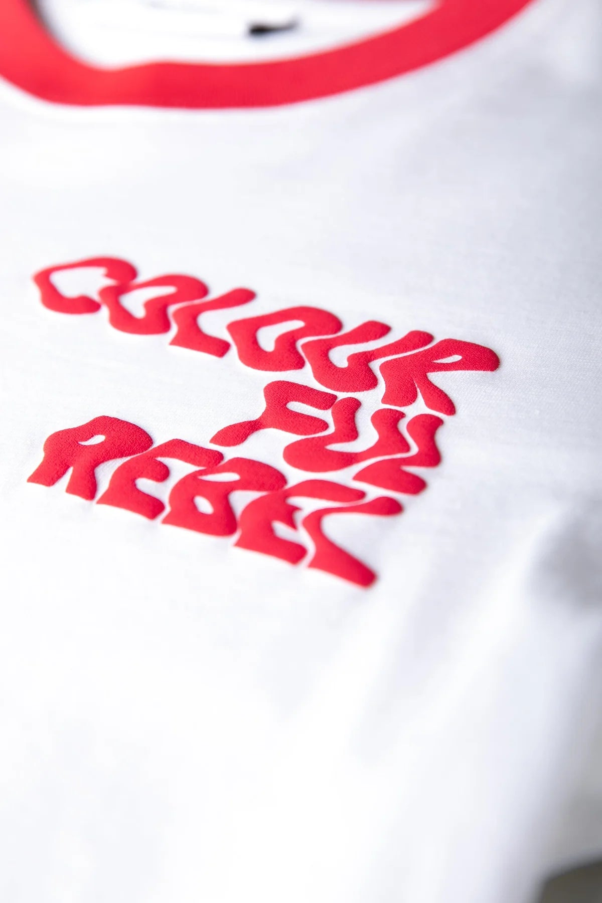 Colourful rebel | Logo Wave Ringer T-Shirt - Standard white (WT116879)