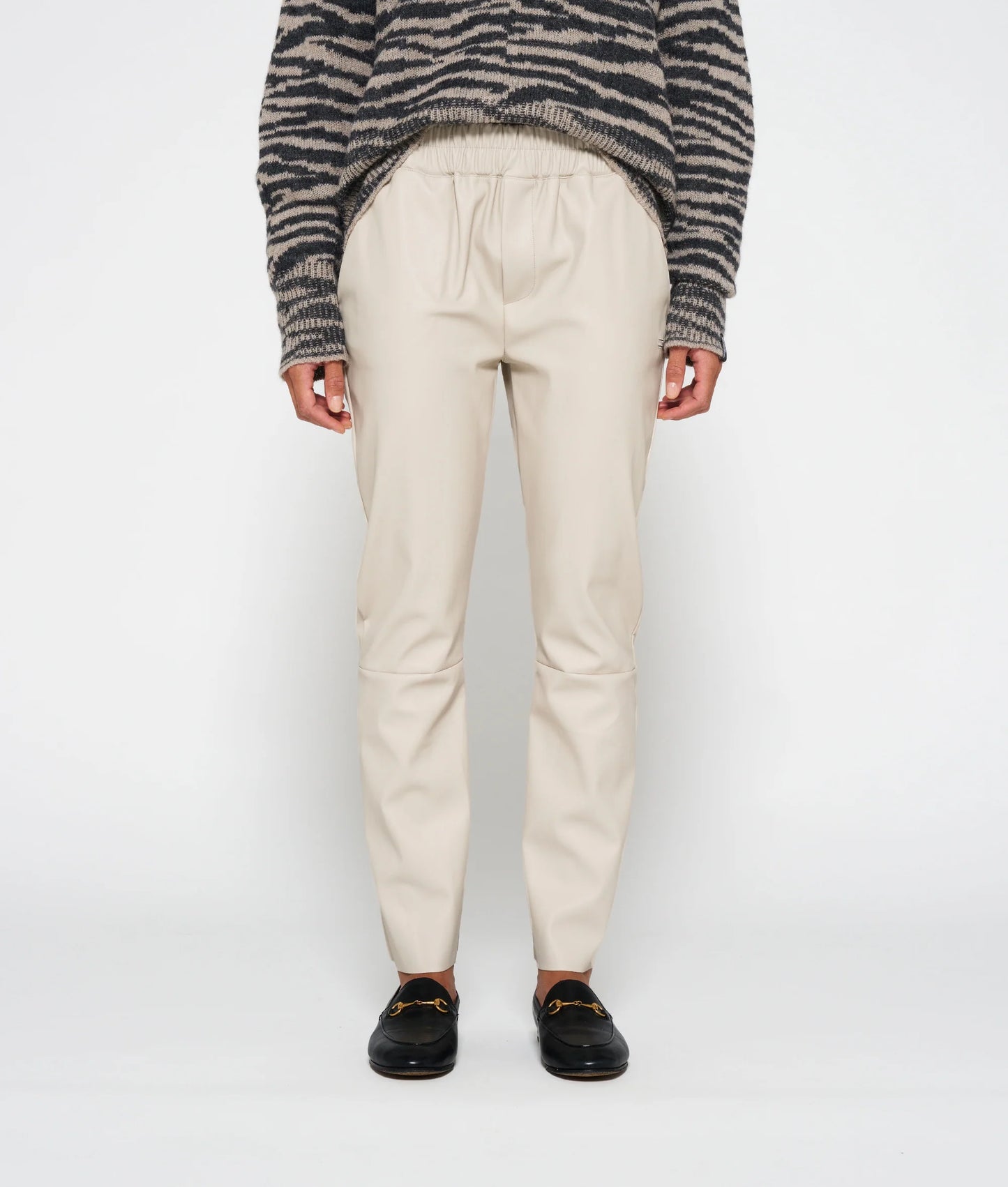 10Days | Leather Look Cropped Jogger