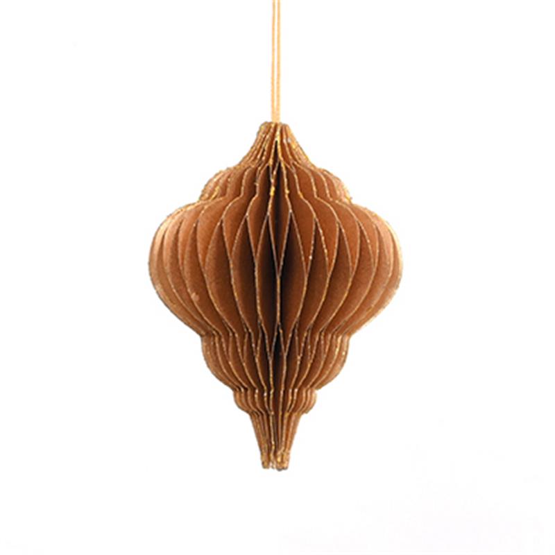 Only Natural | HoneyComb Ornament - Metallic Gold
