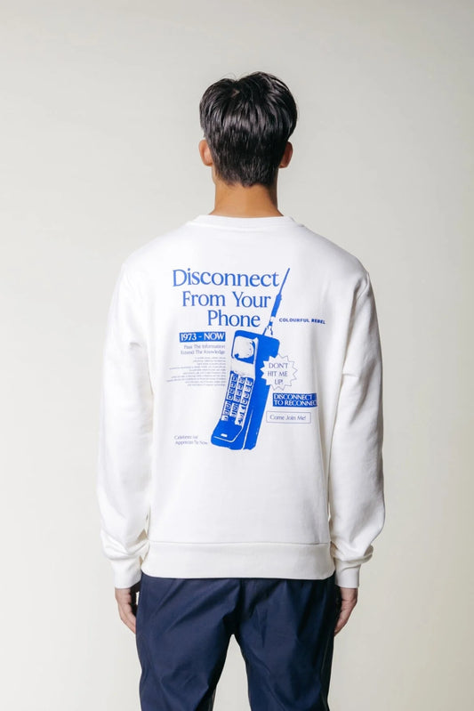 Colourful Rebel | Disconnect Basic Sweat - Off white