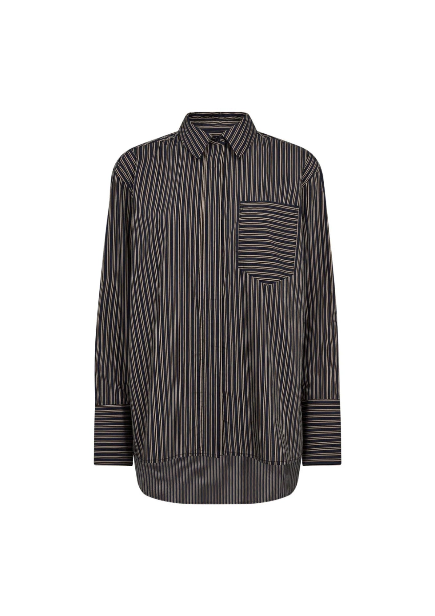 Co'couture | Finacc Stripe Shirt - Black