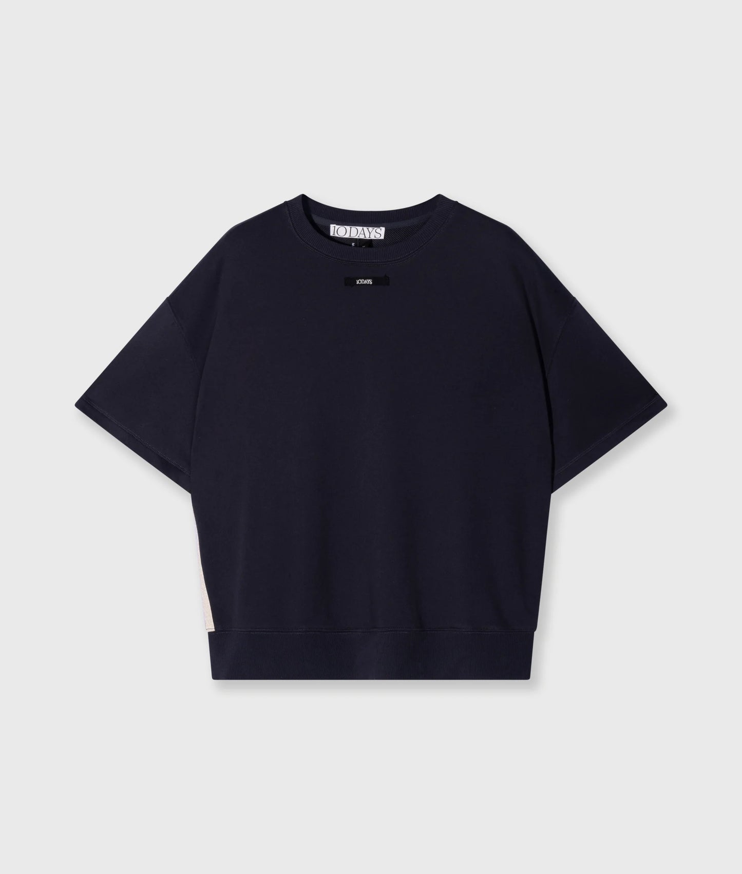 10Days | Short Sleeve Sweater Patch - Dark Navy (20-818-5203)