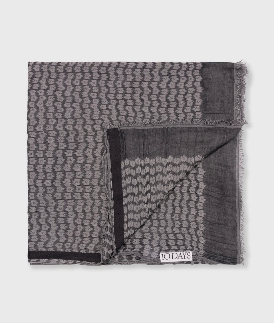 10Days | Scarf Ikat - Dark Navy (20-907-5203)