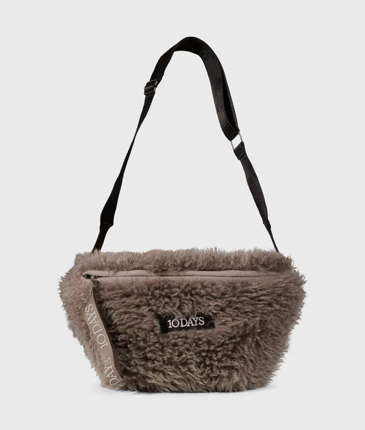 10DAYS | Hairy Cross Body Bag - Moonrock