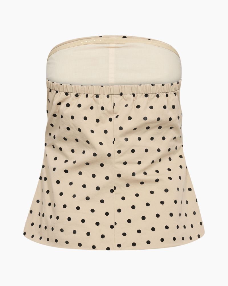 Co'Couture | DiddiCC Dot Corsage Top - Bone (45101)