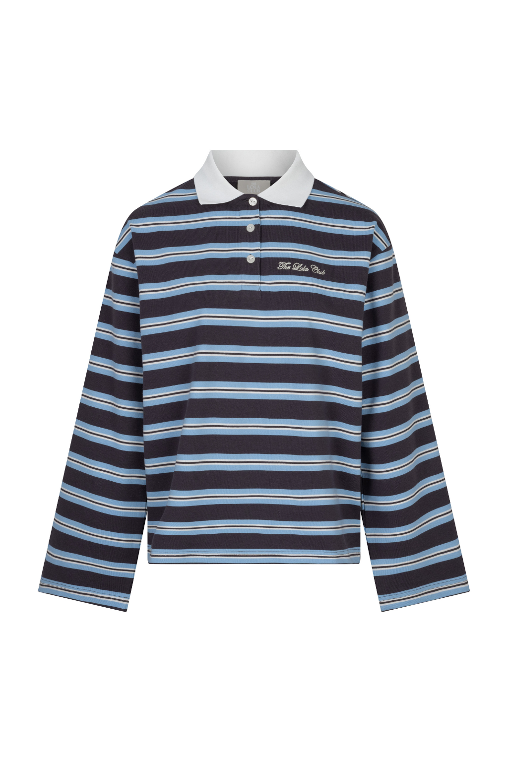 The Lola Club | Emilia Polo - Striped Blue