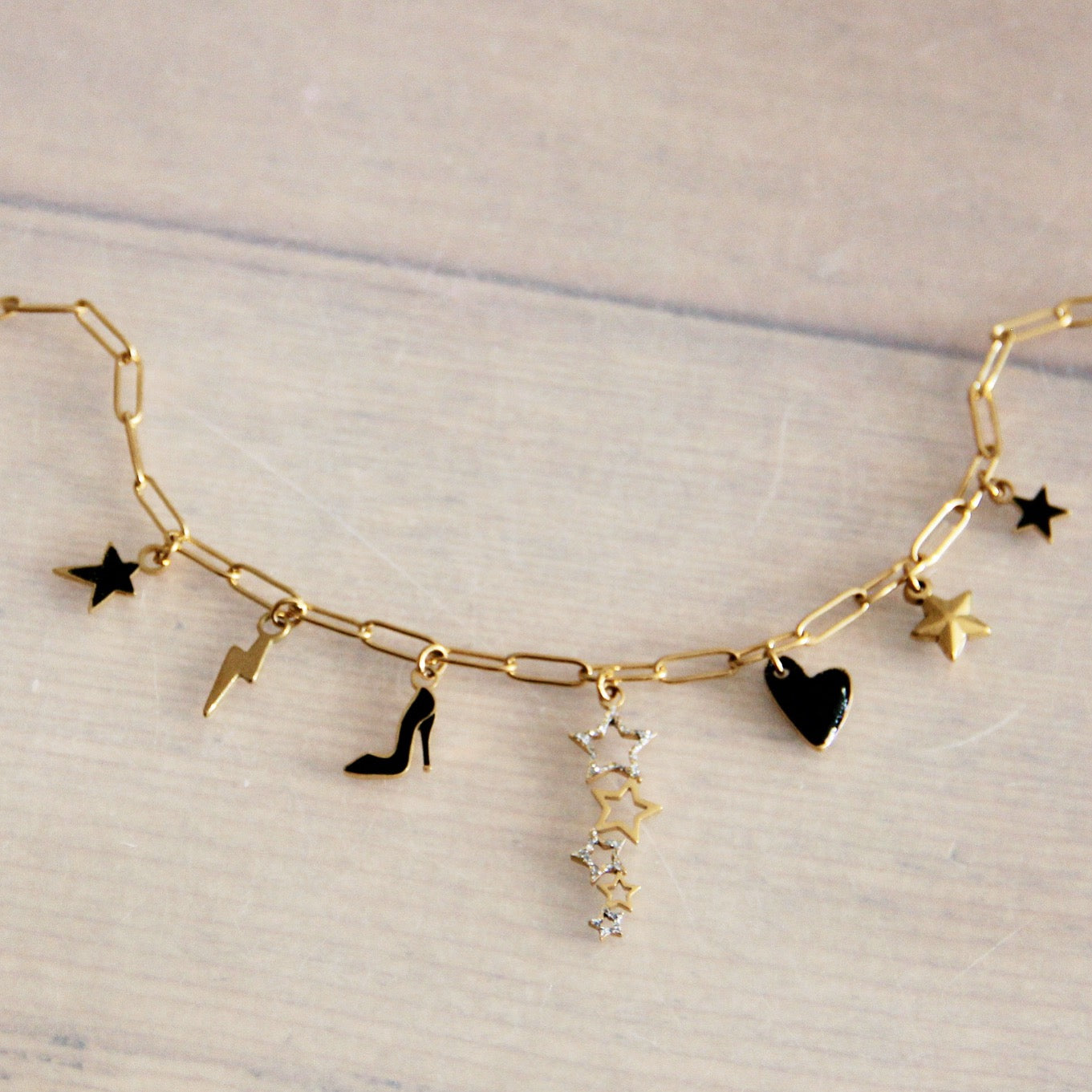 Bazou | Bedelketting 'Rockstar' - FW289