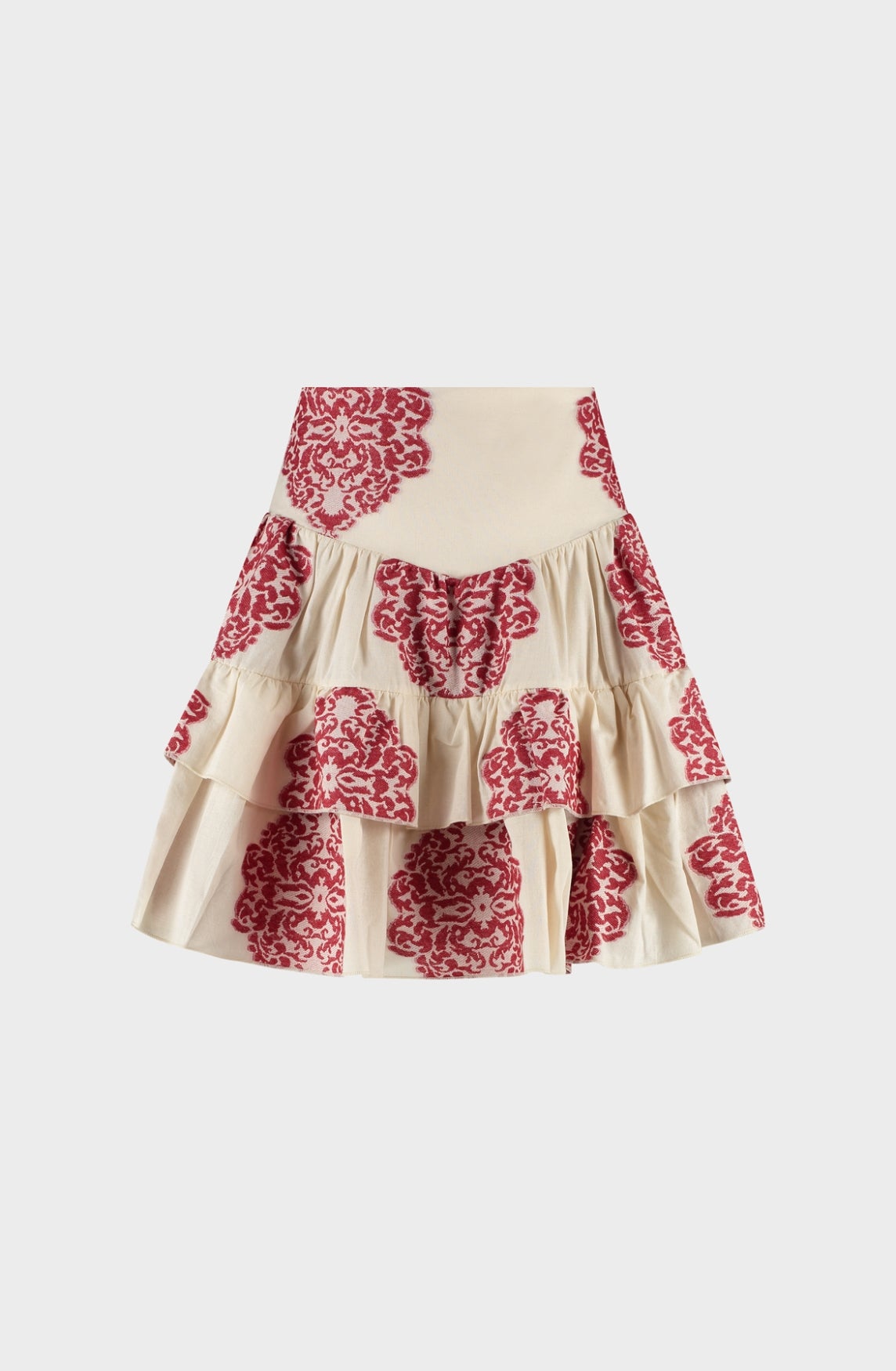 Amaya Amsterdam | River Red White Skirt - Red