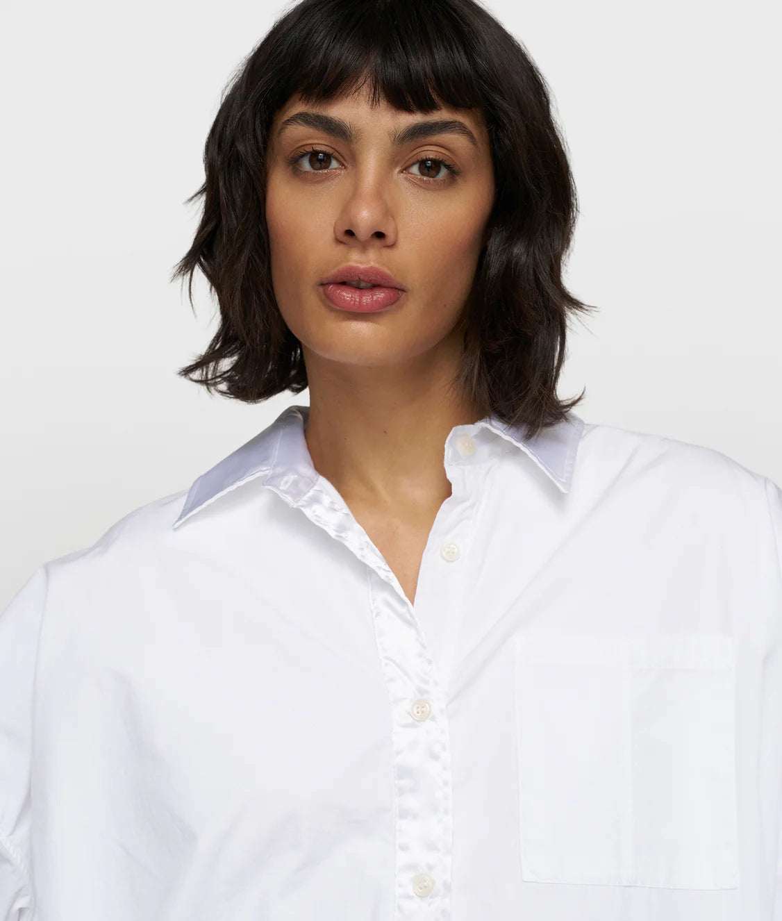 10DAYS | Cropped Smocking Blouse - White (20-400-5204)