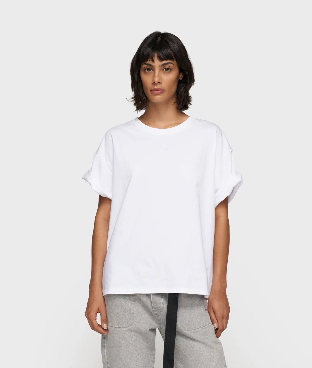10DAYS | Short Sleeve Tee Embro - White