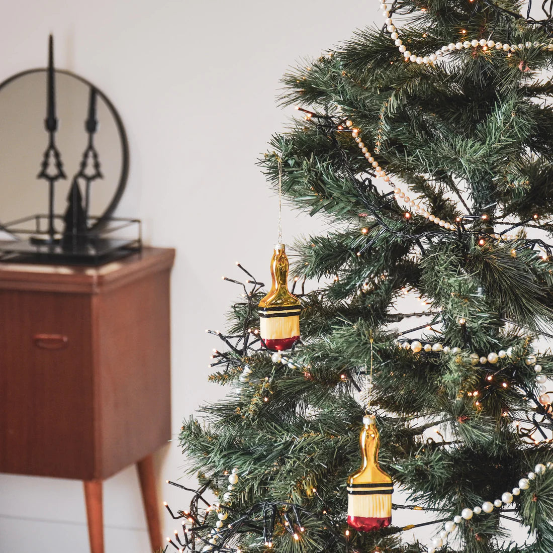 HV | Verfkwast Kerst Ornament - Glas