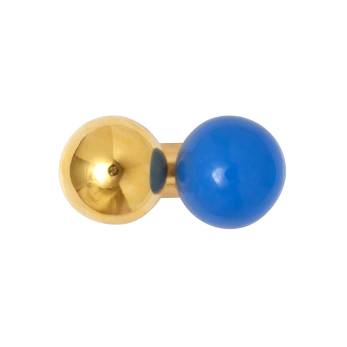 LULU Copenhagen | Double Color Ball - Blue/Gold (1 pcs)