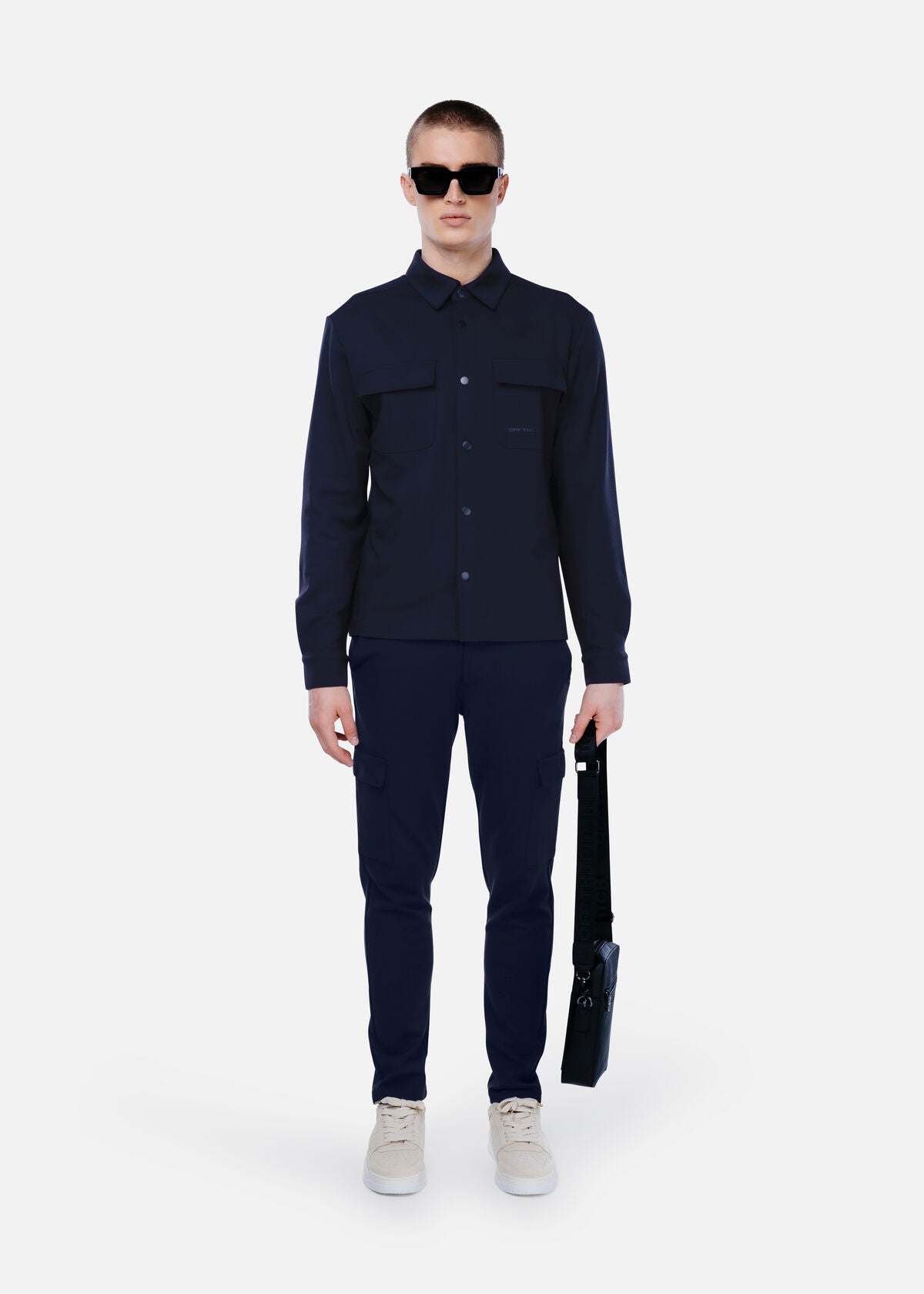 Off The Pitch | Smart Interlock Overshirt - Midnight Navy
