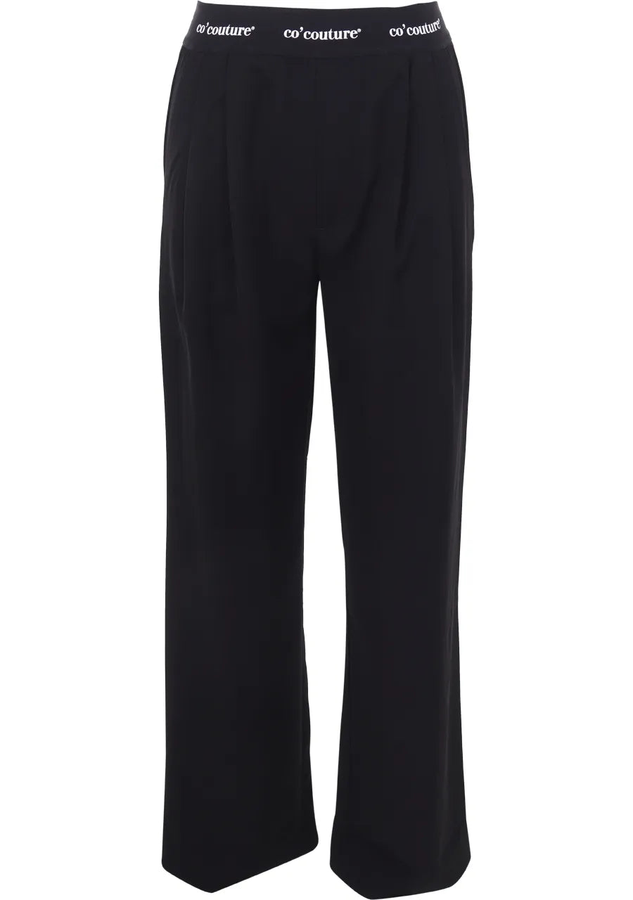 Co'Couture | AminaCC Logo Long Pant - Black
