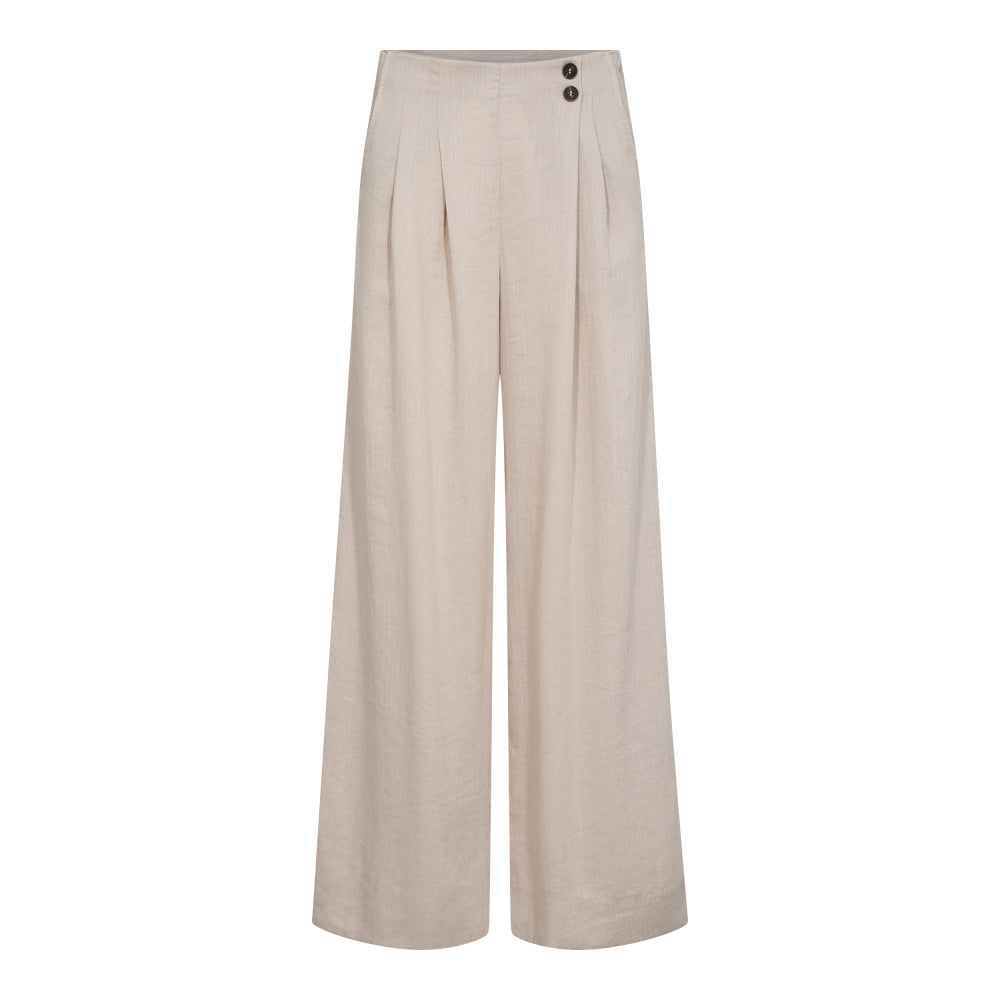Co'Couture | EvaCC Pleat LL Pant - Walnut