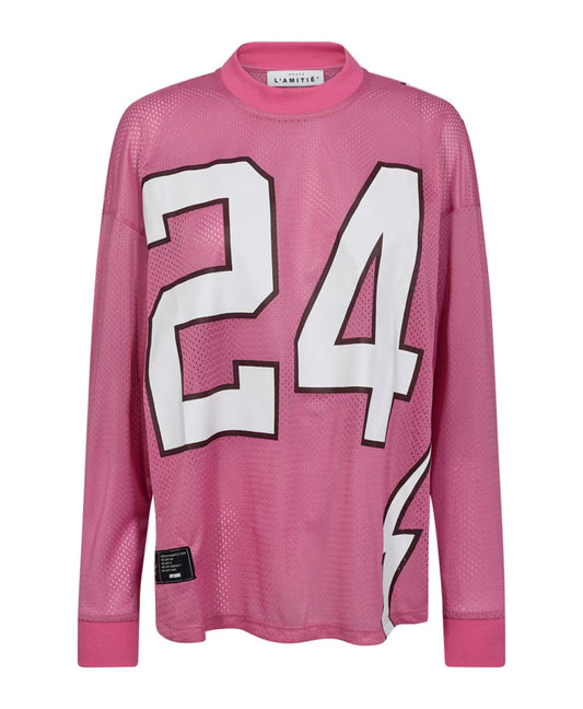 Haute L'amitié | American Football LS Tee - Bubblegum