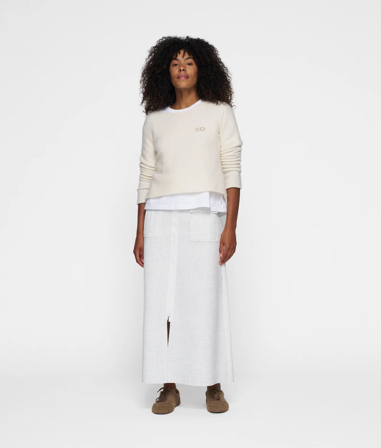 10 DAYS | Soft Knit Sweater 10 - Ecru (20-621-5201)