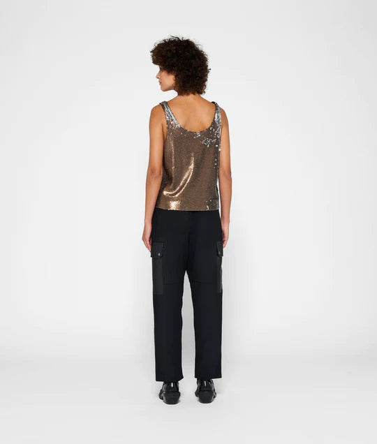 10Days | Leather Look Cargo Jogger