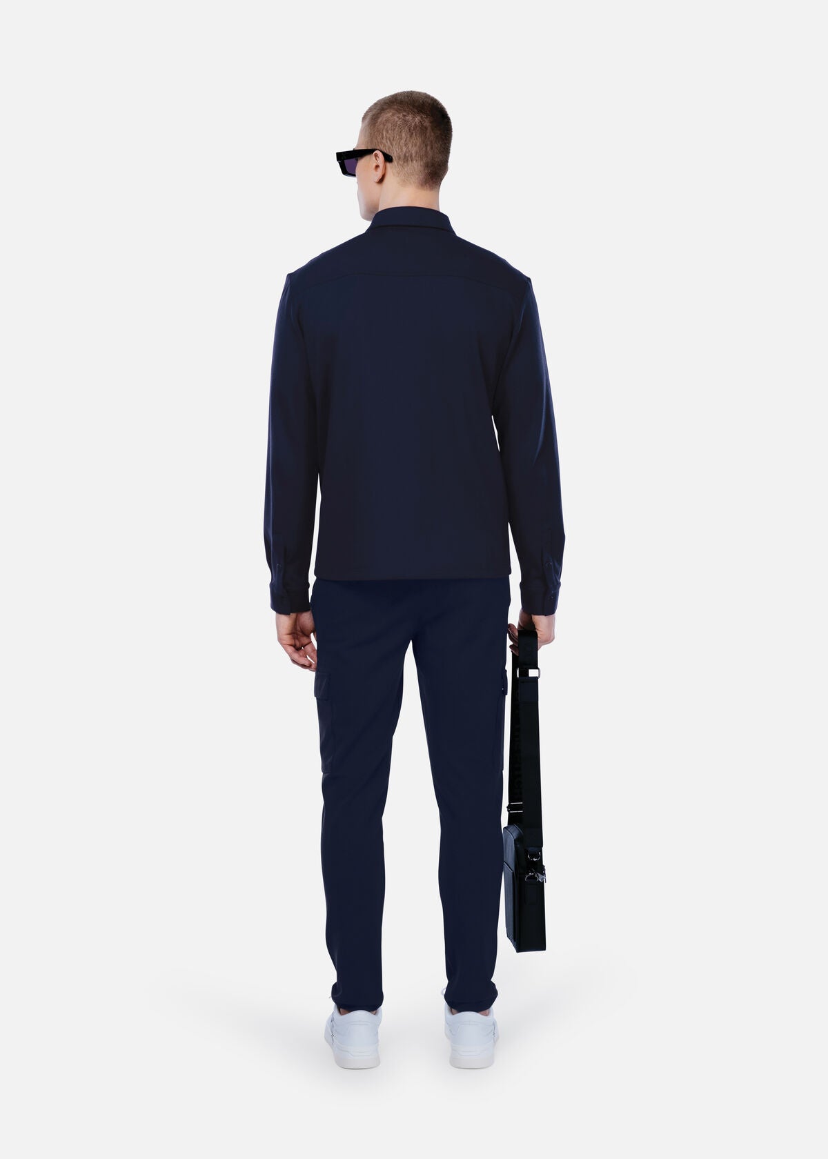 Off The Pitch | Smart Interlock Overshirt - Midnight Navy