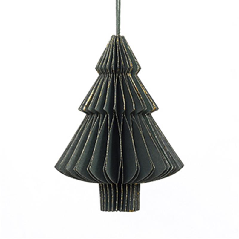 Only Natural | HoneyComb Kerstboom Oranement - Groen