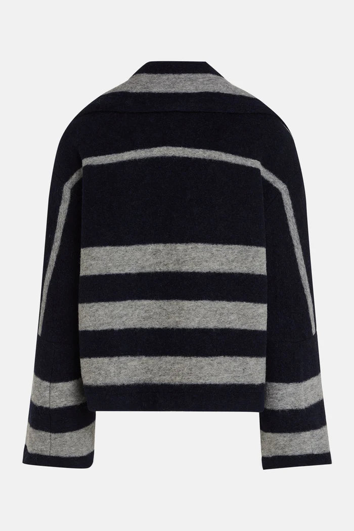 Penn & Ink | Coat (W23N1455LTD) Navy - Grey Melange