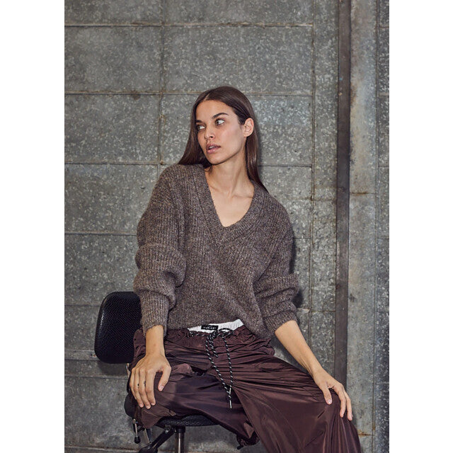 Haute L'Amitié | Cargo Pull On Tall Trouser - Mocca (HL10349)
