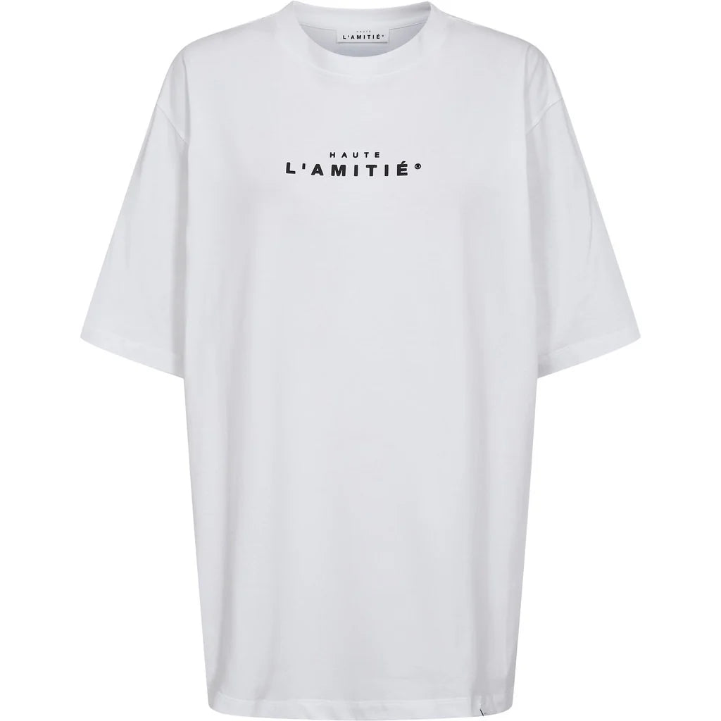 Haute L'Amitié | Crew Rub Print Tee - White (HL10385)