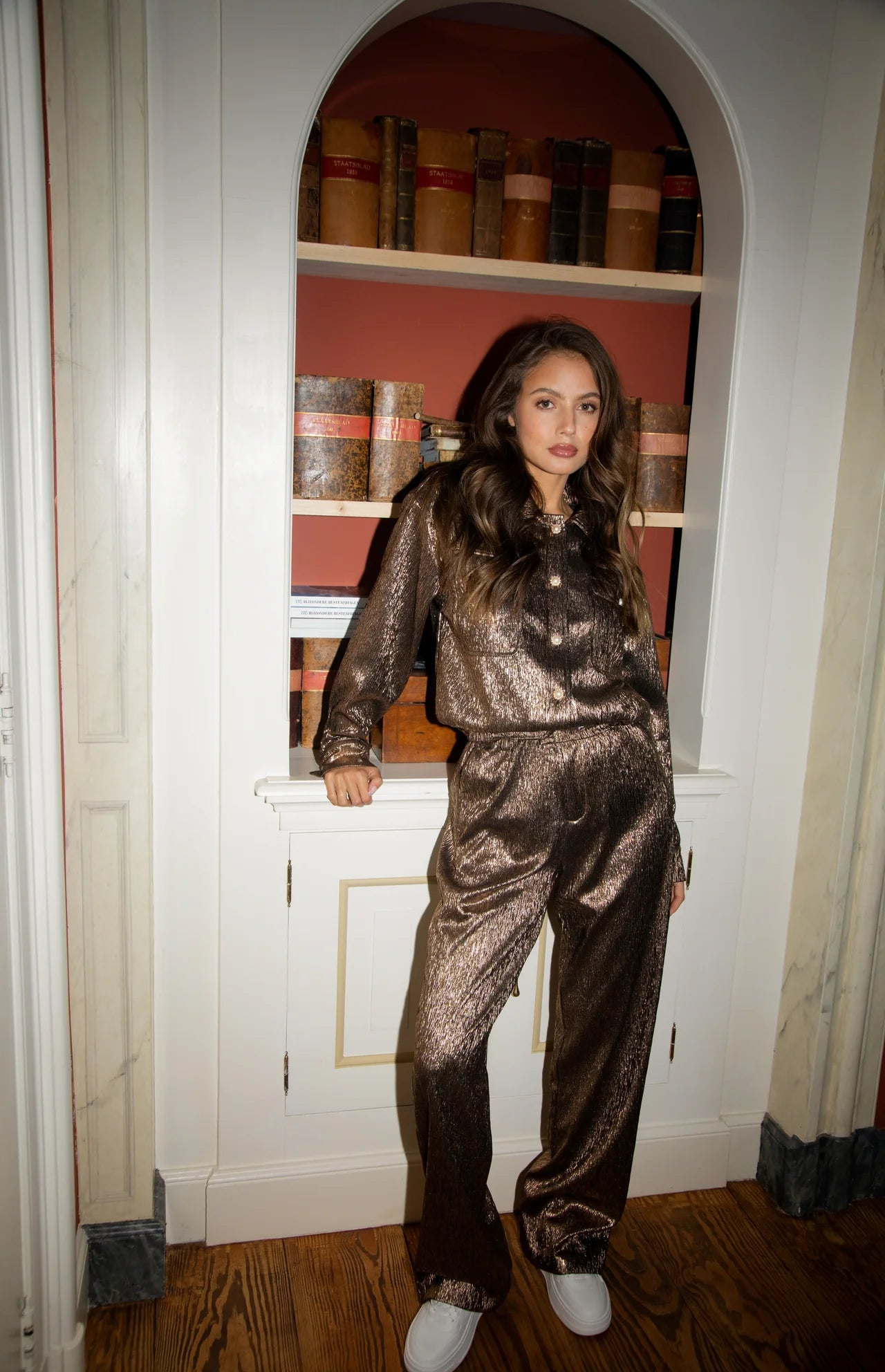 Studio Amaya | Anna Brown Glitter Pants (ONLINE ONLY)